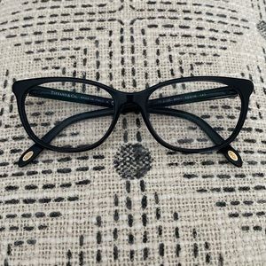 Tiffany black matte eye glass frames- Excellent condition